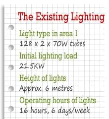 Existing Lighting at President Engineering